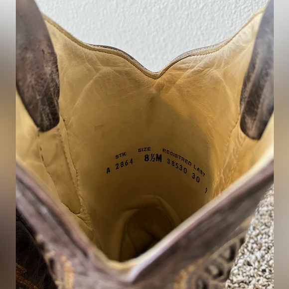 Grey Corral Cross Cowboy Boots - Picture 4 of 8